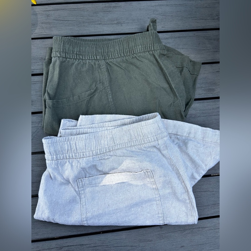 Set of 2. Women’s linen shorts XL